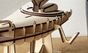 Détails maquette du transatlantique monocoque
