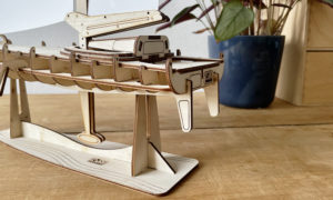 Détails maquette du transatlantique monocoque