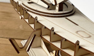Détails maquette du transatlantique monocoque