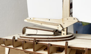 Détails maquette du transatlantique monocoque
